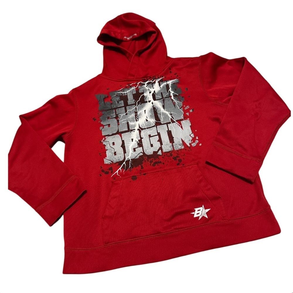 Brothers Red “Let The Show Begin” Graphic Hoodie Size Youth Large 12yrs